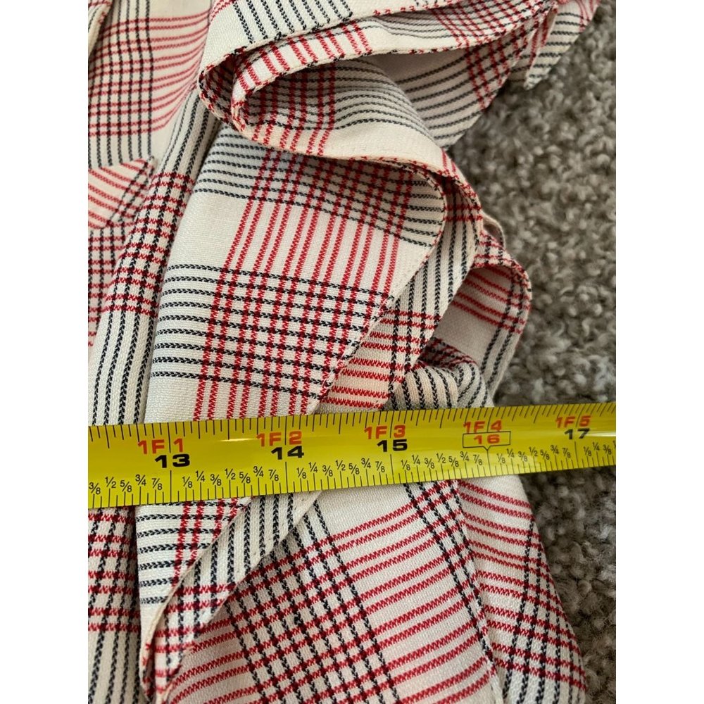 Veronica Beard Rosa Plaid Ruffle Blazer Vest - Picture 11 of 13